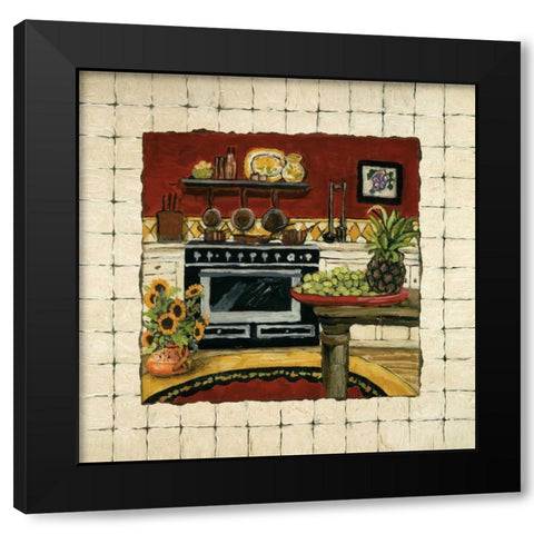 Cozy Cooking II Black Modern Wood Framed Art Print by Olson, Charlene
