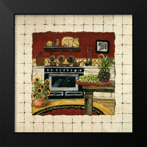 Cozy Cooking II Black Modern Wood Framed Art Print by Olson, Charlene