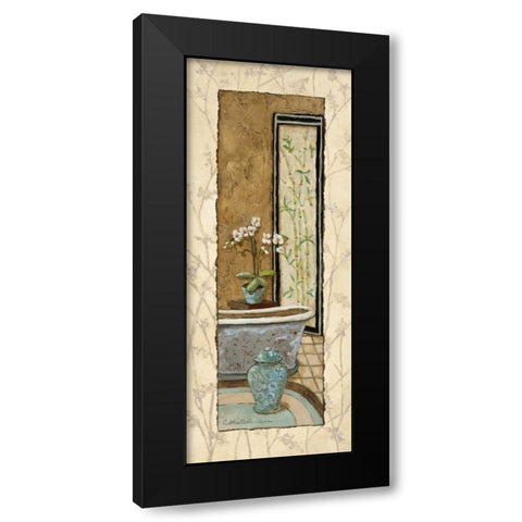 Oriental Bath II Black Modern Wood Framed Art Print by Olson, Charlene