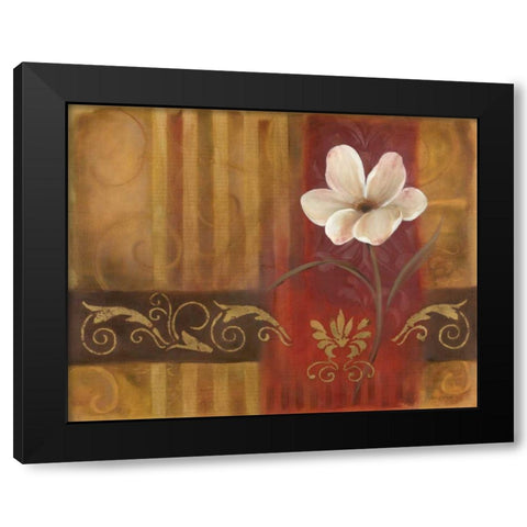 Golden Delight II Black Modern Wood Framed Art Print with Double Matting by Robinson, Carol