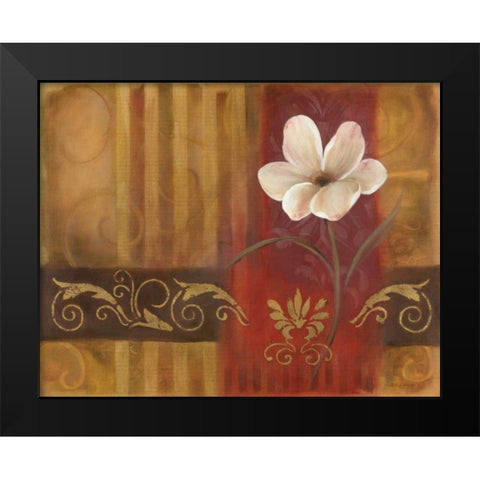 Golden Delight II Black Modern Wood Framed Art Print by Robinson, Carol