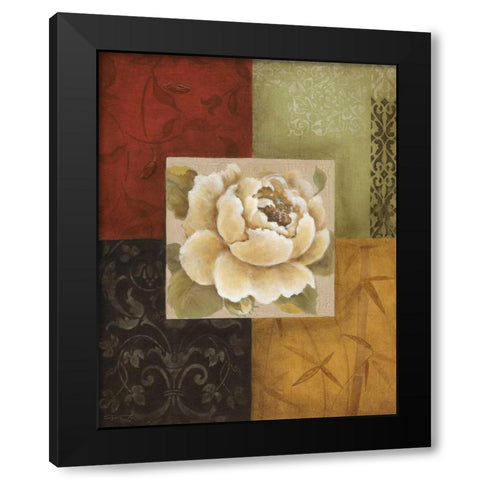 Beautiful as Peonies I Black Modern Wood Framed Art Print with Double Matting by Tava Studios