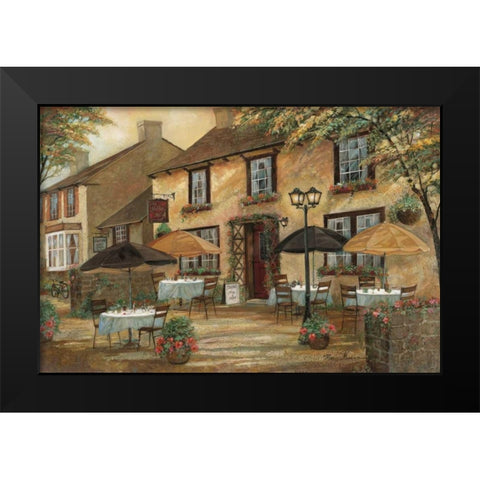 The Mobley Inn Black Modern Wood Framed Art Print by Manning, Ruane
