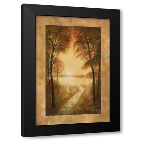 Landscape Tranquility II Black Modern Wood Framed Art Print by Manning, Ruane