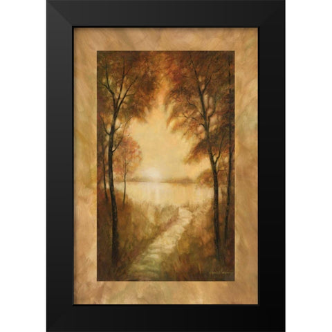 Landscape Tranquility II Black Modern Wood Framed Art Print by Manning, Ruane