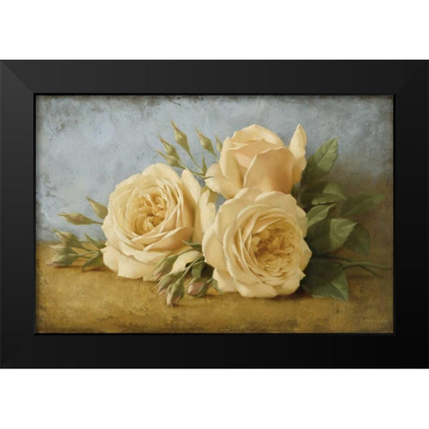 Roses from Ivan Black Modern Wood Framed Art Print by Levashov, Igor