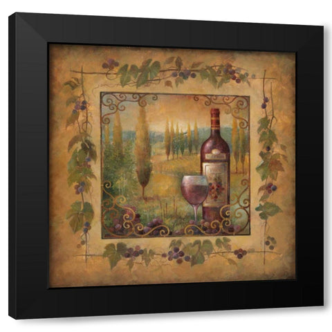 Villa Tuscan II Black Modern Wood Framed Art Print with Double Matting by Vollherbst-Lane, Elaine