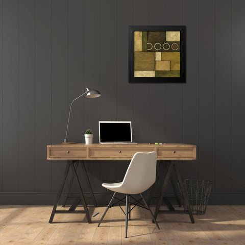 Linear Sphere I Black Modern Wood Framed Art Print by Olson, Norm