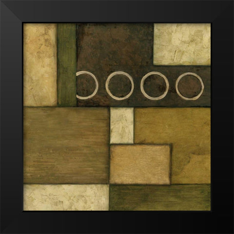 Linear Sphere I Black Modern Wood Framed Art Print by Olson, Norm