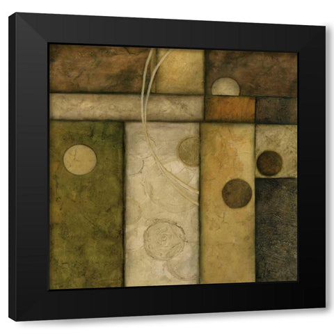 Linear Sphere III Black Modern Wood Framed Art Print by Olson, Norm