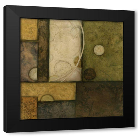 Linear Sphere IV Black Modern Wood Framed Art Print with Double Matting by Olson, Norm
