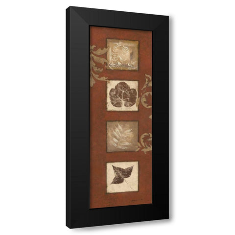 Touches of Autumn II Black Modern Wood Framed Art Print with Double Matting by Carroll, Jane