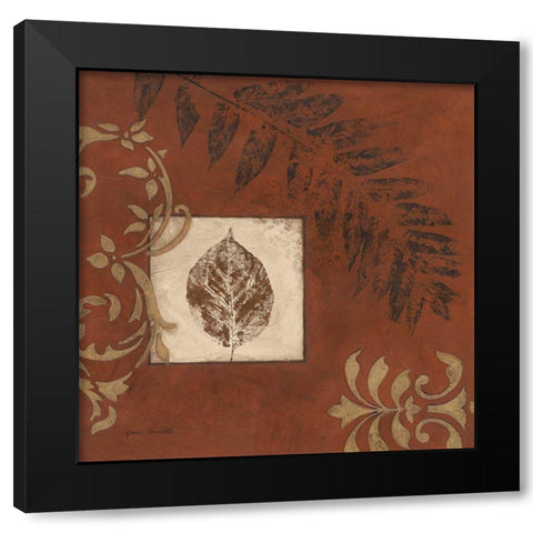 More Touches of Autumn I Black Modern Wood Framed Art Print with Double Matting by Carroll, Jane