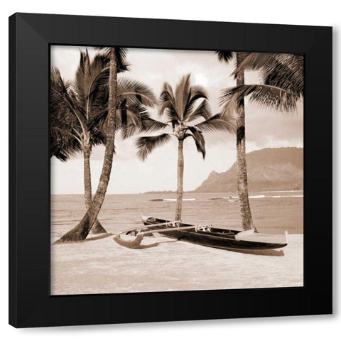 Paradise Found II Black Modern Wood Framed Art Print with Double Matting by Giordano, Victor