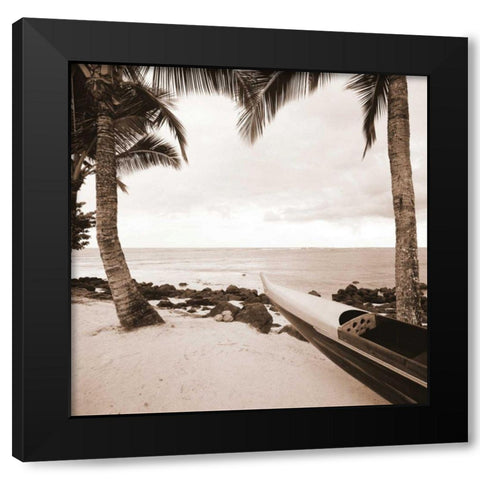 Paradise Found III Black Modern Wood Framed Art Print with Double Matting by Giordano, Victor
