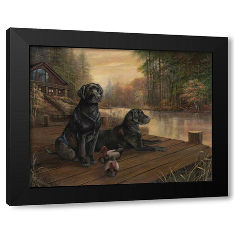 Waiting for Tomorrow Black Modern Wood Framed Art Print with Double Matting by Manning, Ruane