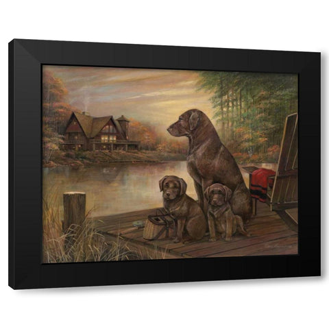 Tranquil Beauty Black Modern Wood Framed Art Print with Double Matting by Manning, Ruane