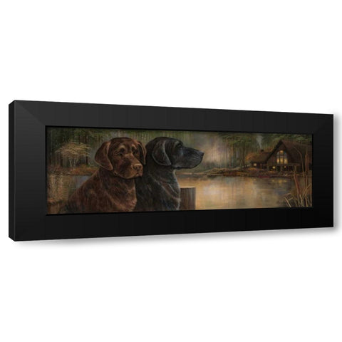 Loyal Companion Black Modern Wood Framed Art Print by Olson, Norm