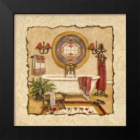 Art Deco Bath I Black Modern Wood Framed Art Print by Olson, Charlene