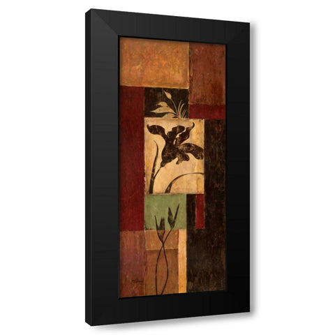 Tulip Shadow Black Modern Wood Framed Art Print by Donovan, Maria