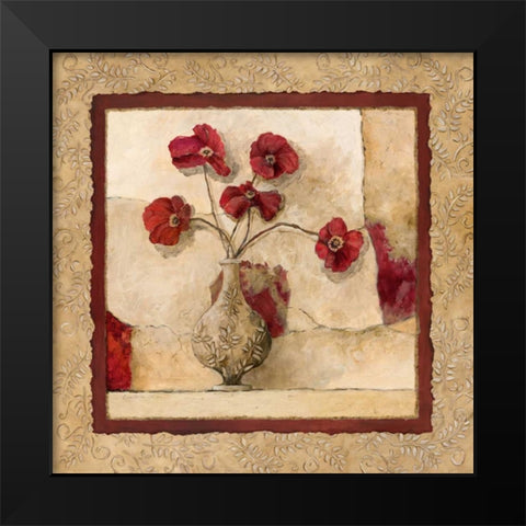 Cinq Pavos Black Modern Wood Framed Art Print by Olson, Charlene