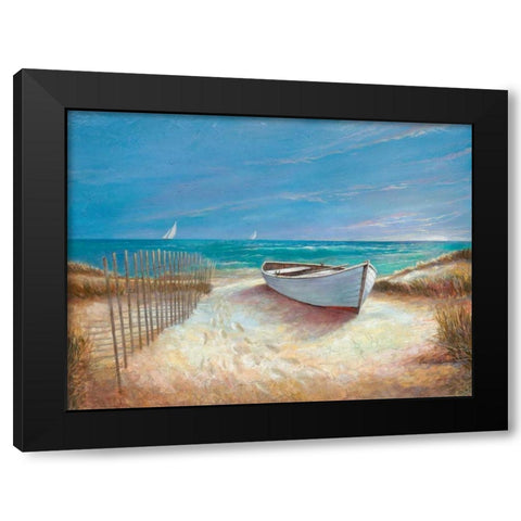 Ocean Breeze Black Modern Wood Framed Art Print with Double Matting by Manning, Ruane
