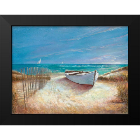 Ocean Breeze Black Modern Wood Framed Art Print by Manning, Ruane