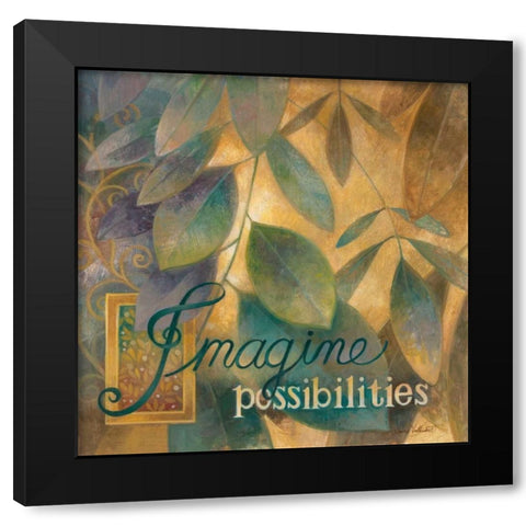 Imagine Black Modern Wood Framed Art Print with Double Matting by Vollherbst-Lane, Elaine