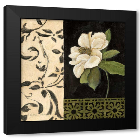 Negro y Blanco Simplicidad I Black Modern Wood Framed Art Print with Double Matting by Olson, Charlene