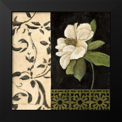 Negro y Blanco Simplicidad I Black Modern Wood Framed Art Print by Olson, Charlene