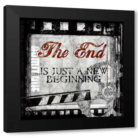 The End Black Modern Wood Framed Art Print with Double Matting by Knutsen, Conrad