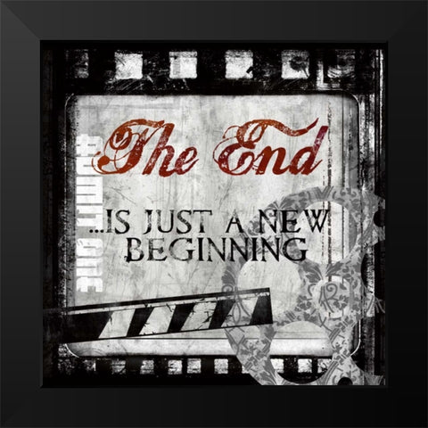 The End Black Modern Wood Framed Art Print by Knutsen, Conrad