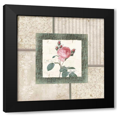 Rosa I Black Modern Wood Framed Art Print by Robinson, Carol