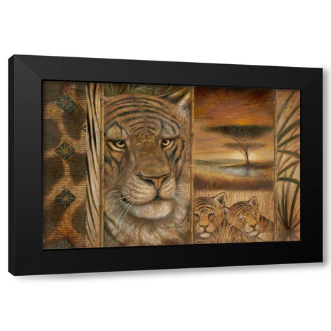 Wild and Beautiful Black Modern Wood Framed Art Print by Manning, Ruane