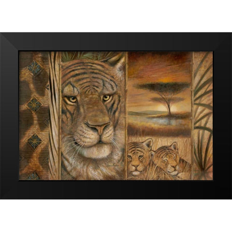 Wild and Beautiful Black Modern Wood Framed Art Print by Manning, Ruane