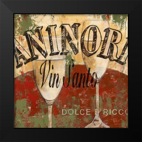 Vin Santo Black Modern Wood Framed Art Print by Donovan, Maria