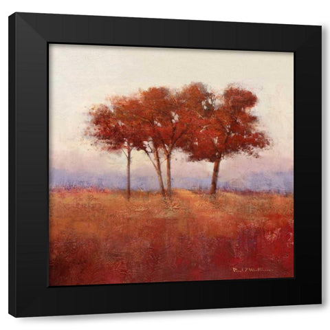 Mathenia-Autumn Morning II Black Modern Wood Framed Art Print with Double Matting by Mathenia, Paul