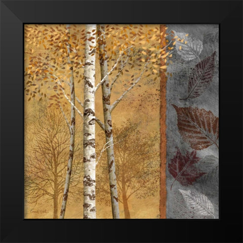 Birch Trees in Autumn II Black Modern Wood Framed Art Print by Knutsen, Conrad