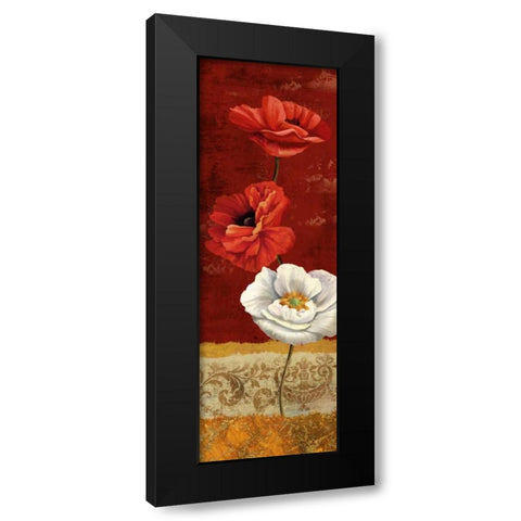 Poppy Gestures I Black Modern Wood Framed Art Print with Double Matting by Knutsen, Conrad