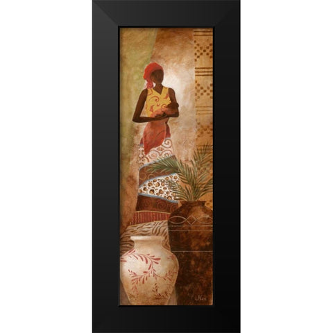 A Mothers Love II Black Modern Wood Framed Art Print by Nan