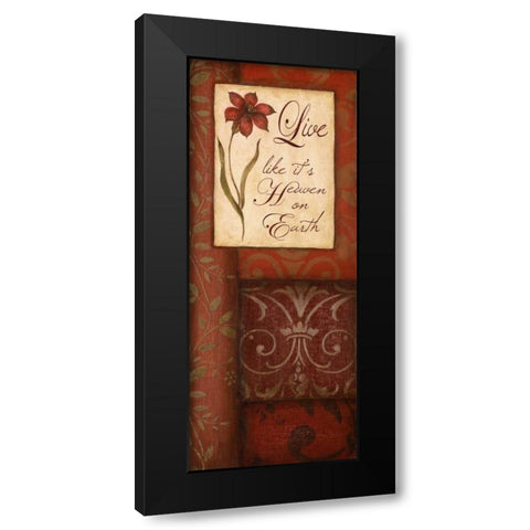 Heaven on Earth Black Modern Wood Framed Art Print by Tava Studios