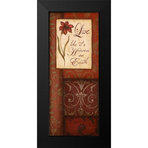 Heaven on Earth Black Modern Wood Framed Art Print by Tava Studios