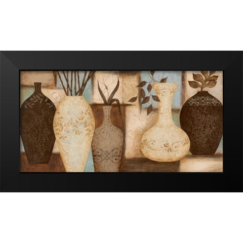 Potters Still Life Black Modern Wood Framed Art Print by Carroll, Jane