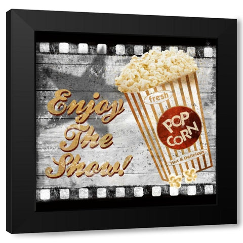 Enjoy the Show Black Modern Wood Framed Art Print by Knutsen, Conrad