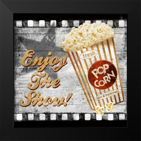 Enjoy the Show Black Modern Wood Framed Art Print by Knutsen, Conrad