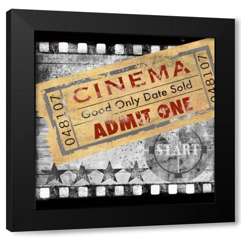Cinema Black Modern Wood Framed Art Print with Double Matting by Knutsen, Conrad