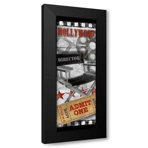 Admit One Black Modern Wood Framed Art Print by Knutsen, Conrad