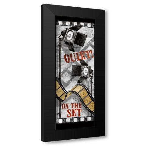 Quiet on the Set Black Modern Wood Framed Art Print by Knutsen, Conrad