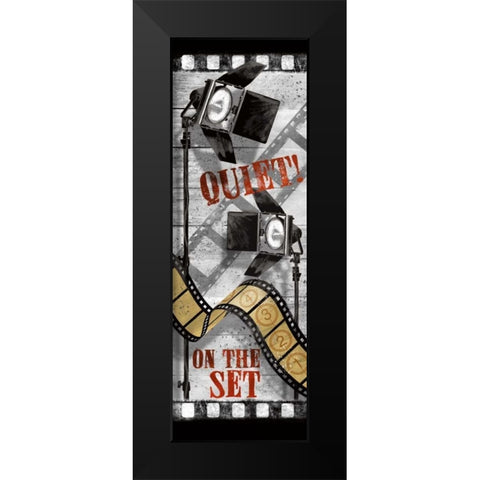 Quiet on the Set Black Modern Wood Framed Art Print by Knutsen, Conrad
