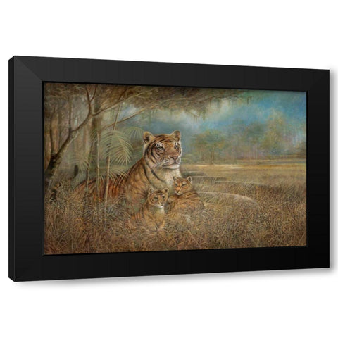 Wild and Beautiful Black Modern Wood Framed Art Print by Manning, Ruane